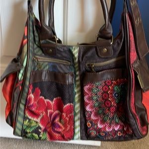 Desigual Canvas and Leather purse- beautiful design